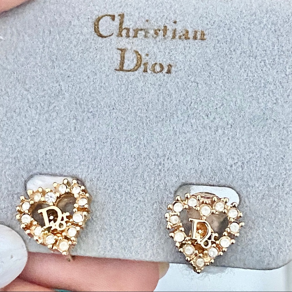 #SOLD Vintage Authentic Dior Heart Clip on Earing